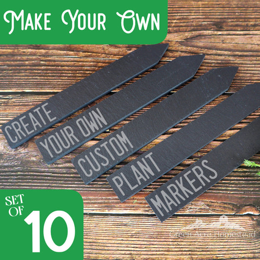 Create-Your-Own Slate Plant Marker (10 pack)